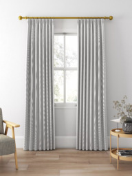 Clarke & Clarke Breton Made to Measure Curtains or Roman Blind, Charcoal - thumbnail 3