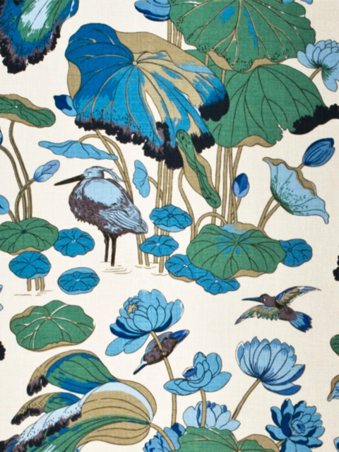 GP & J Baker Nympheus Made to Measure Curtains or Roman Blind, Aqua/Teal - image 1