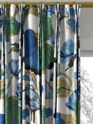 GP & J Baker Nympheus Made to Measure Curtains or Roman Blind, Aqua/Teal - thumbnail 6
