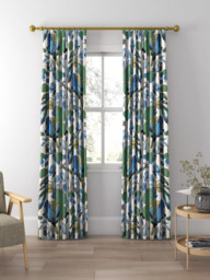 GP & J Baker Nympheus Made to Measure Curtains or Roman Blind, Aqua/Teal - thumbnail 3
