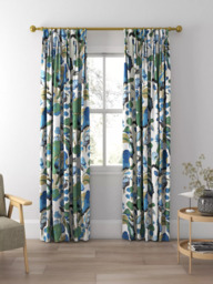 GP & J Baker Nympheus Made to Measure Curtains or Roman Blind, Aqua/Teal - thumbnail 5