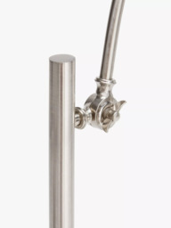 John Lewis Swing Arm Floor Lamp, Brushed Steel - thumbnail 5