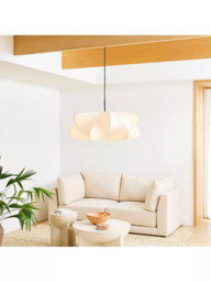 west elm Cirrus Pendant Ceiling Light, White - thumbnail 3