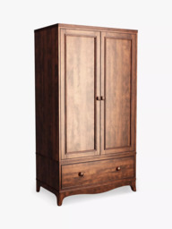 Laura Ashley Broughton Double Wardrobe, Dark Brown