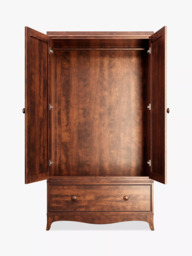 Laura Ashley Broughton Double Wardrobe, Dark Brown - thumbnail 5