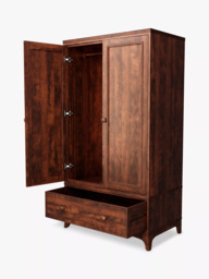 Laura Ashley Broughton Double Wardrobe, Dark Brown - thumbnail 6