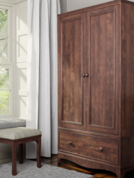 Laura Ashley Broughton Double Wardrobe, Dark Brown - thumbnail 2