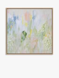 John Lewis Mercedes Lopez Charro 'Spring Treats' Framed Canvas Print, 84 x 84cm, Green/Multi - thumbnail 1