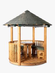 Breeze House Oasis Classic Slate Effect Tile Roof Circular Gazebo, FSC-Certified (Scandinavian Redwood)n - thumbnail 3