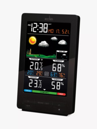Acctim Ermir LCD Digital Weather Station Clock, Grey - thumbnail 1