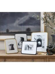 Pottery Barn Radius Photo Frame & Mount, Brass - thumbnail 2