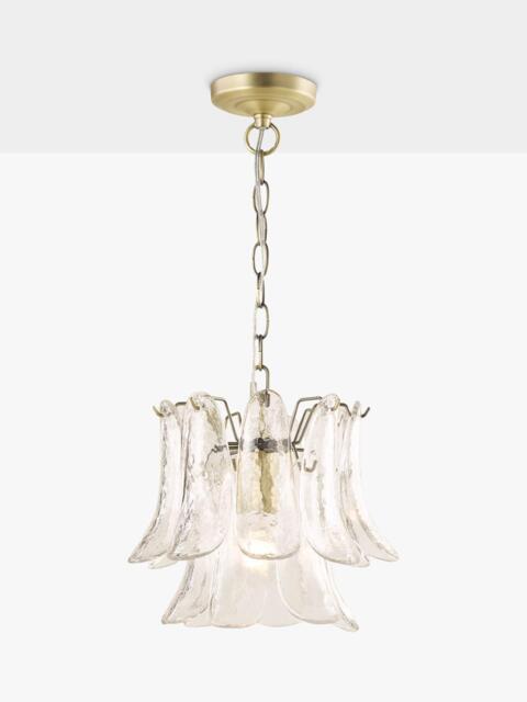 Laura Ashley Curved Glass Pendant Ceiling Light, Clear - image 1