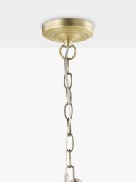 Laura Ashley Curved Glass Pendant Ceiling Light, Clear - thumbnail 3