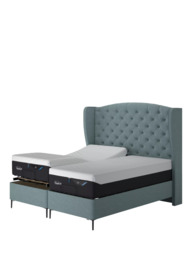 TEMPUR® Suffolk Slim Divan Adjustable Disc Upholstered Bed, Single - thumbnail 4