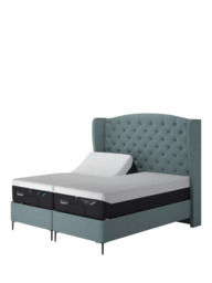 TEMPUR® Suffolk Slim Divan Adjustable Disc Upholstered Bed, Single - thumbnail 1