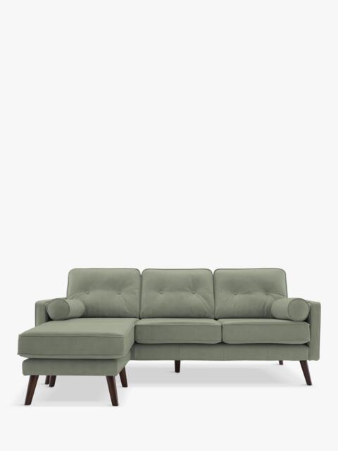 G Plan Vintage The Sixty Five LHF Large 3 Seater Leather Chaise End Sofa - image 1