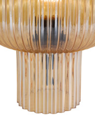 Där Demarius Ribbed Glass Table Lamp, Amber - thumbnail 5