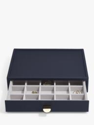 Stackers Faux Leather Classic Jewellery Box 2-Drawer Set - thumbnail 5