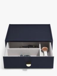 Stackers Faux Leather Classic Jewellery Box 2-Drawer Set - thumbnail 6