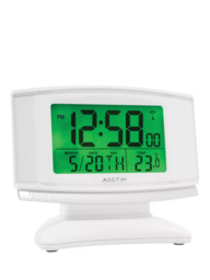 Acctim Integra 2 Radio Controlled Smartlite Digital Alarm Clock, White - thumbnail 3