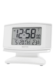 Acctim Integra 2 Radio Controlled Smartlite Digital Alarm Clock, White - thumbnail 2