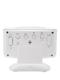 Acctim Integra 2 Radio Controlled Smartlite Digital Alarm Clock, White - thumbnail 5