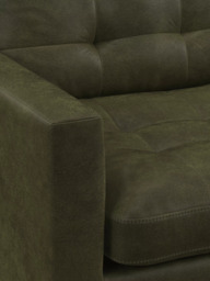 John Lewis Draper II Large 3 Seater Leather Sofa, Light Leg - thumbnail 6