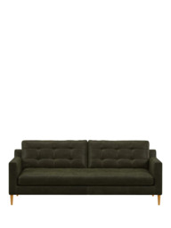 John Lewis Draper II Large 3 Seater Leather Sofa, Light Leg - thumbnail 5