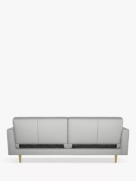 John Lewis Quilted Large 3 Seater Sofa Bed, Light Leg, Cobble Grey - thumbnail 5