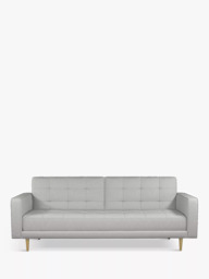 John Lewis Quilted Large 3 Seater Sofa Bed, Light Leg, Cobble Grey - thumbnail 6