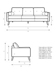 G Plan Vintage The Sixty Five Large 3 Seater Sofa - thumbnail 2