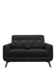 John Lewis Barbican Small 2 Seater Leather Sofa, Light Leg - thumbnail 5