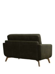 John Lewis Barbican Small 2 Seater Leather Sofa, Light Leg - thumbnail 4