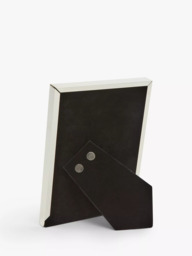 John Lewis Mother Of Pearl Block Photo Frame, Silver Plated - thumbnail 3