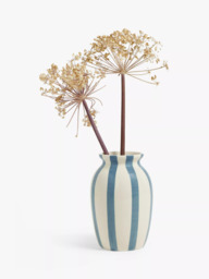 John Lewis Hand Painted Striped Stoneware Vase, H18cm - thumbnail 2