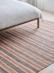 John Lewis Longstock Bold Stripe Hand Woven Pure Jute Rug, Nutmeg - thumbnail 2