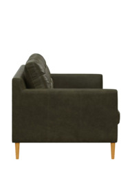 John Lewis Draper II Grand 4 Seater Leather Sofa, Light Leg - thumbnail 3