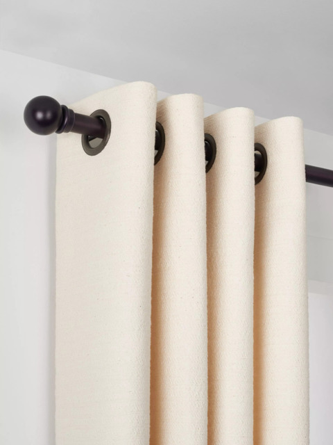 John Lewis Made to Order Select Classic Eyelet Curtain Pole with Ball Finial, Wall Fix, Dia.25mm - image 1