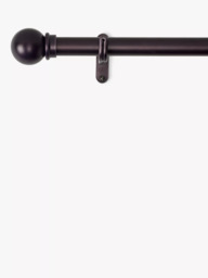 John Lewis Made to Order Select Classic Eyelet Curtain Pole with Ball Finial, Wall Fix, Dia.25mm - thumbnail 3