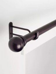 John Lewis Made to Order Select Classic Eyelet Curtain Pole with Ball Finial, Wall Fix, Dia.25mm - thumbnail 4
