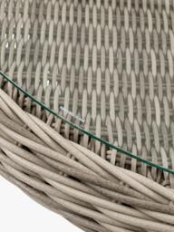 Gallery Direct Ragusa Rattan 4-Seater Round Garden Dining Table & Chairs Set, Grey - thumbnail 4