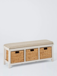 John Lewis Country Shoe Bench FSC-Certified (Acacia Wood), Greige