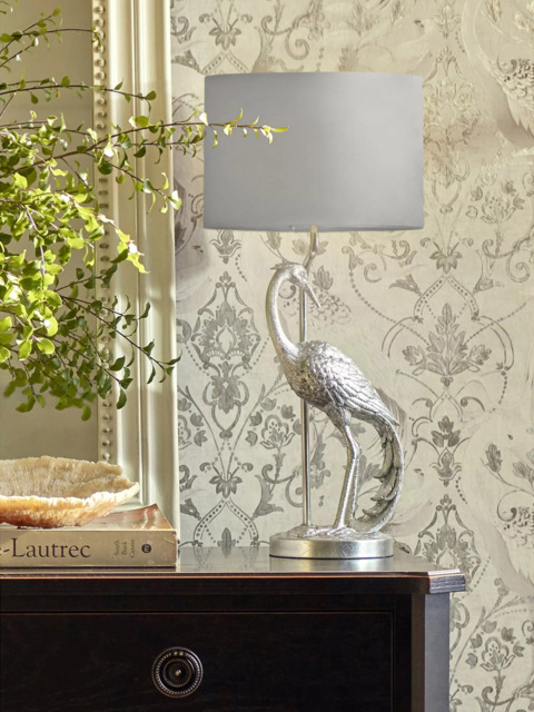 Laura Ashley Tregaron Stalk Table Lamp, Silver - image 1