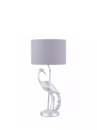 Laura Ashley Tregaron Stalk Table Lamp, Silver - thumbnail 3
