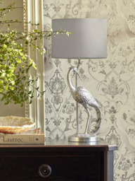 Laura Ashley Tregaron Stalk Table Lamp, Silver - thumbnail 2