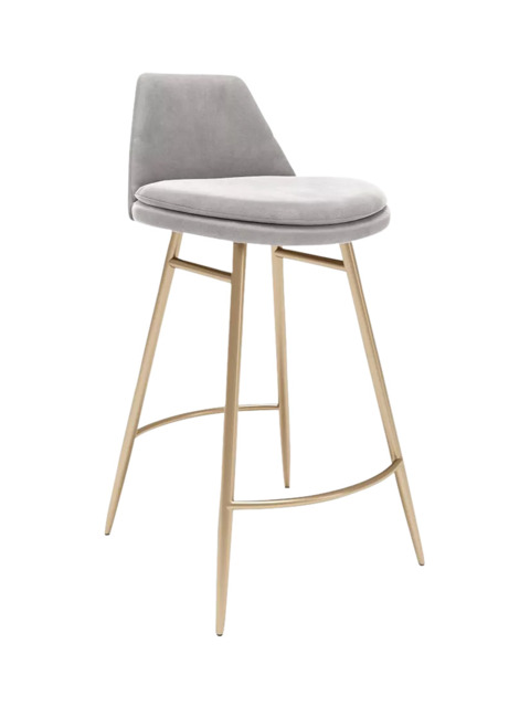 west elm Finley Bar Stool, Dune/Light Bronze - image 1