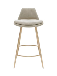 west elm Finley Bar Stool, Dune/Light Bronze - thumbnail 4
