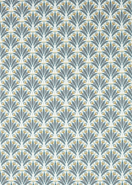 Clarke & Clarke Attingham Made to Measure Curtains or Roman Blind, Denim - image 1