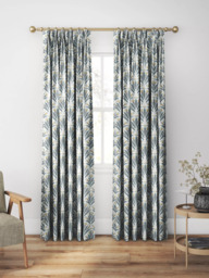 Clarke & Clarke Attingham Made to Measure Curtains or Roman Blind, Denim - thumbnail 5