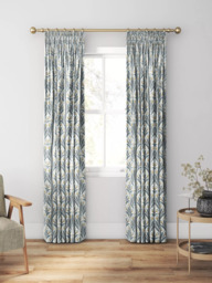 Clarke & Clarke Attingham Made to Measure Curtains or Roman Blind, Denim - thumbnail 3